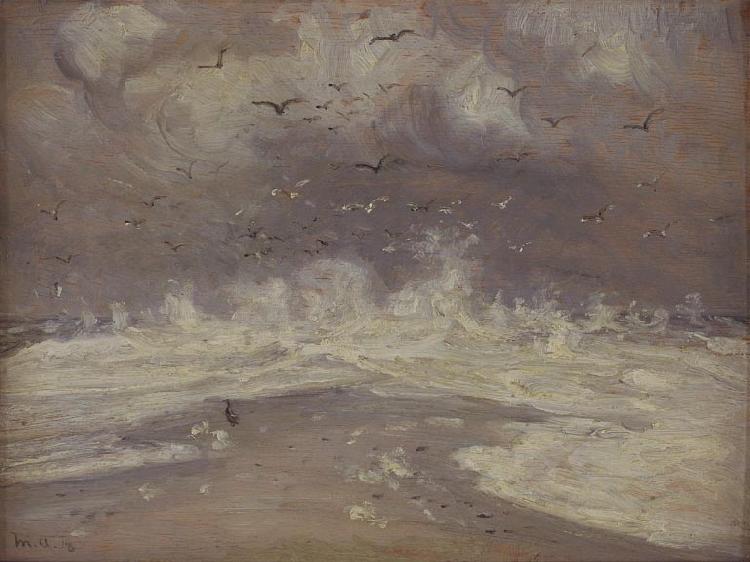Michael Ancher Surf at the North Coast of Jutland oil painting picture